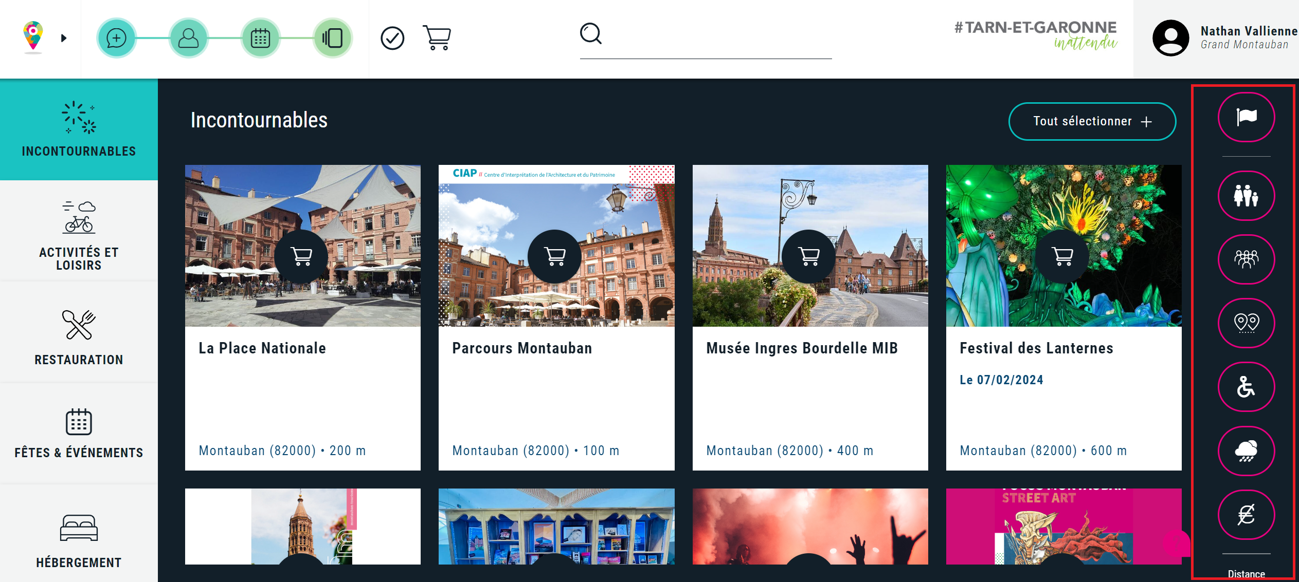 Dates de séjour d'un résident temporaire