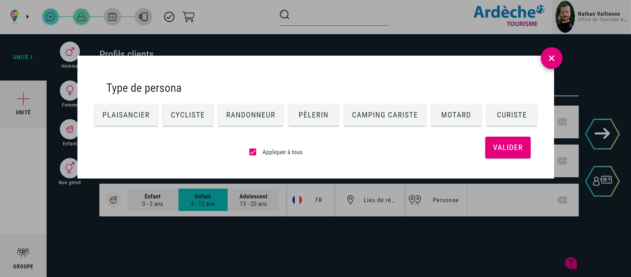 Saisie des itinérants