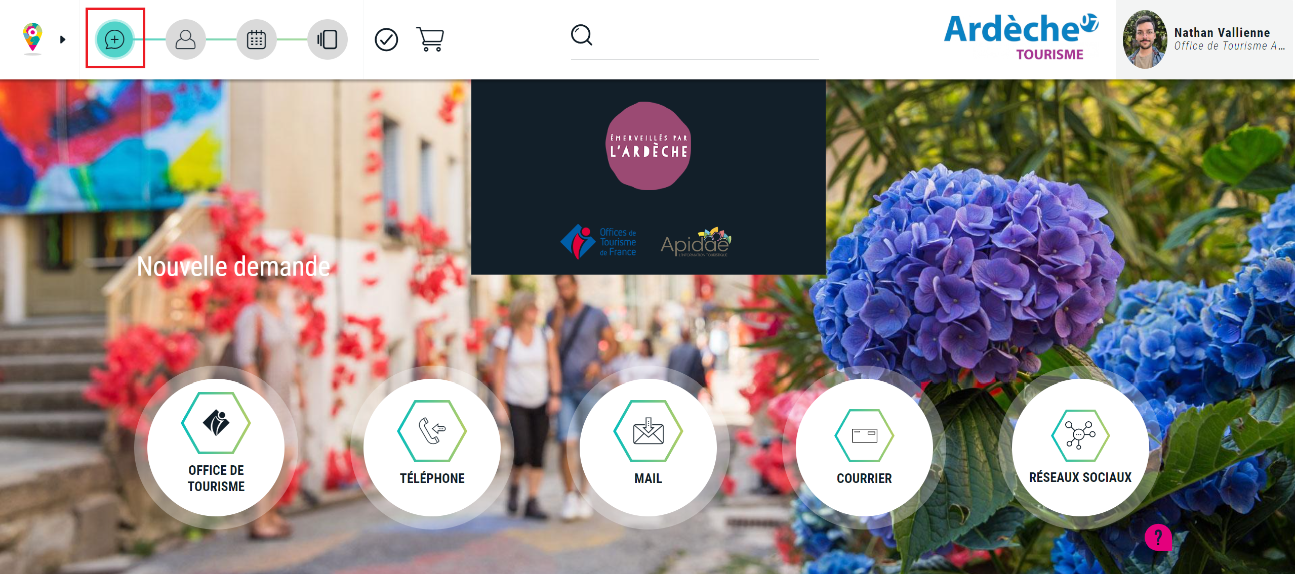 Onglet canal de conseil