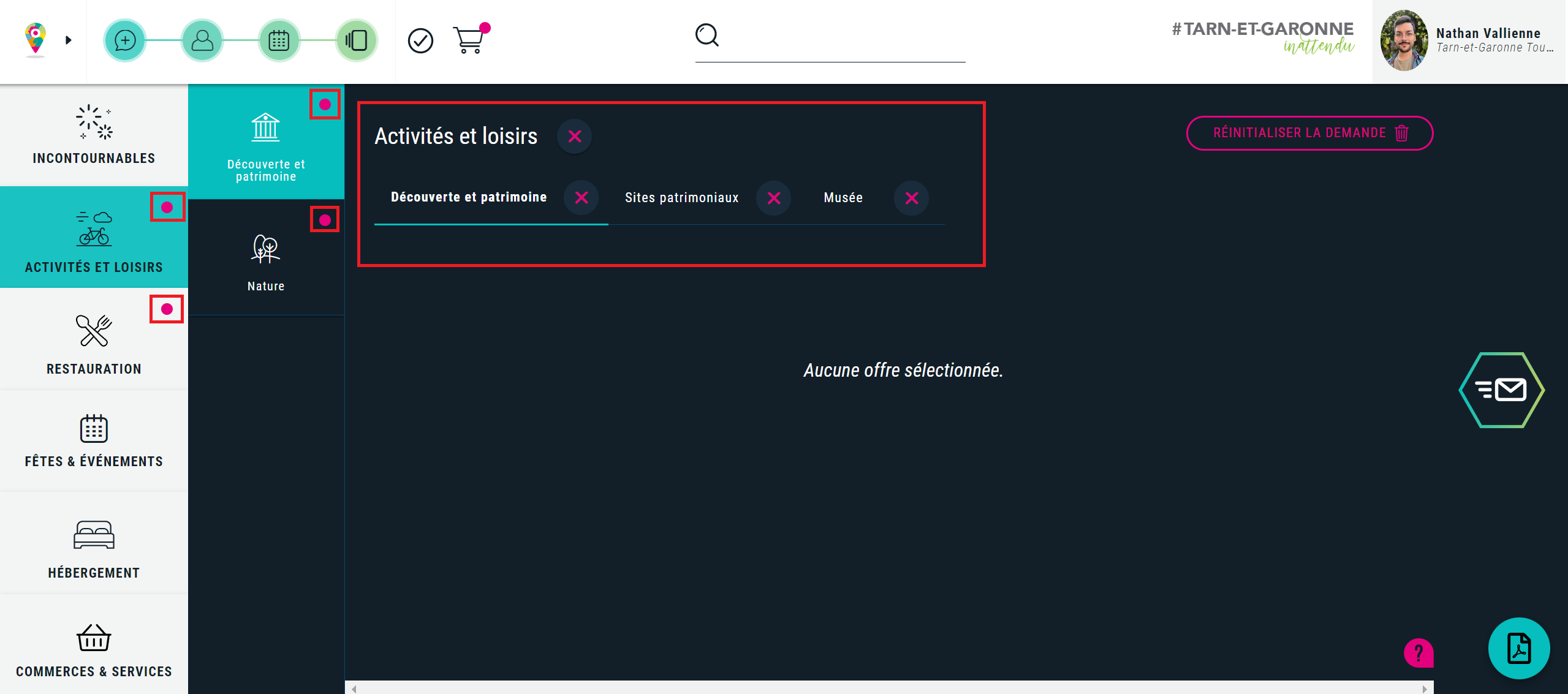 Saisie rapide : panier
