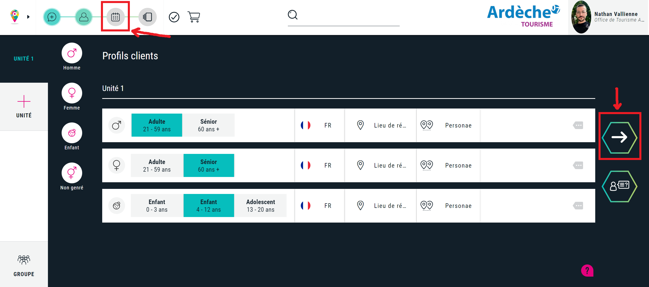 Validation de la saisie